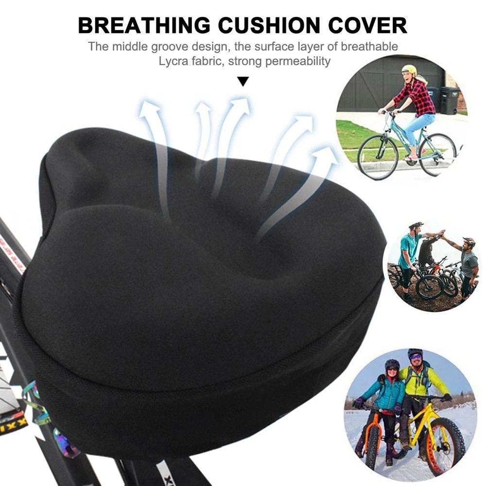 Electric Bicycle Saddle Seat Gel Cushion Soft Thickened Comfortable Breathable 0