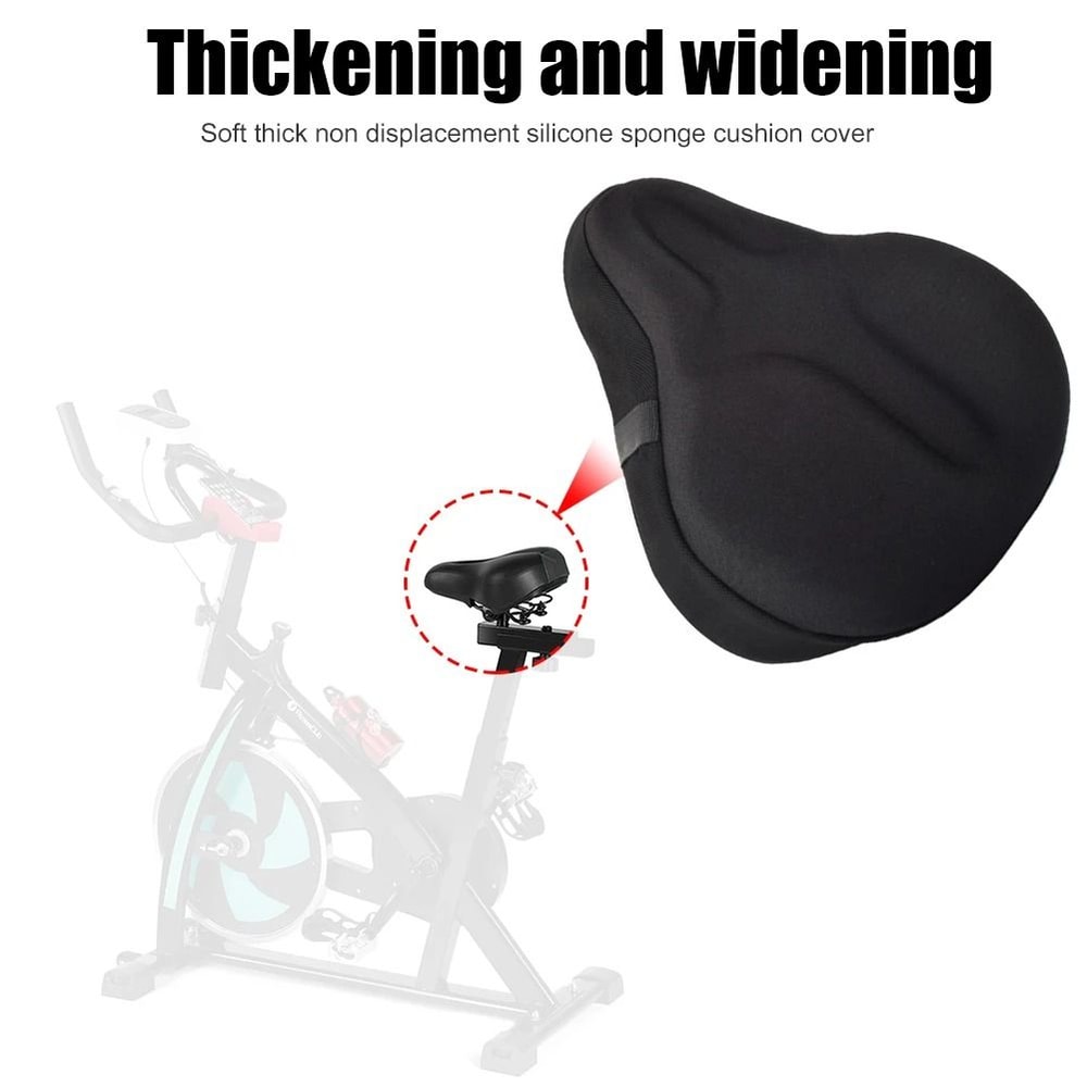 Electric Bicycle Saddle Seat Gel Cushion Soft Thickened Comfortable Breathable 3