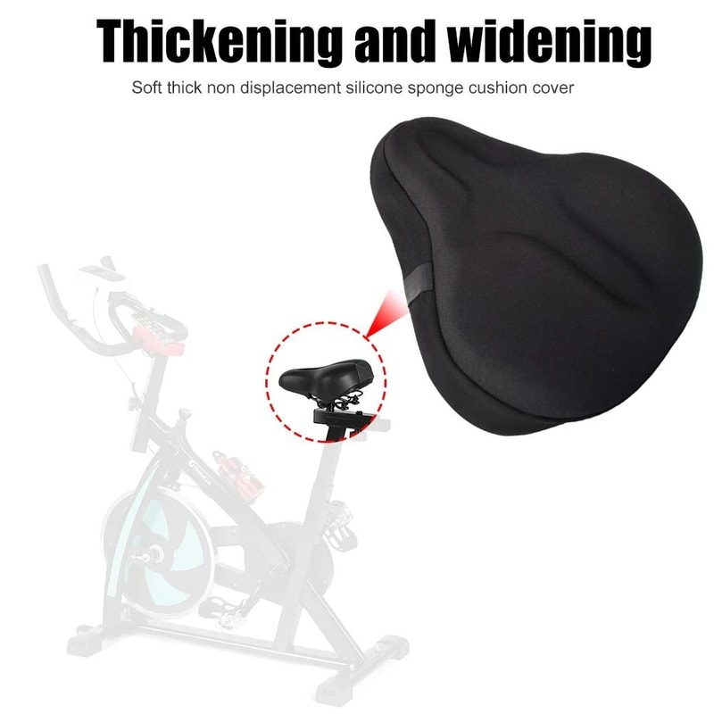 Electric Bicycle Saddle Seat Gel Cushion Soft Thickened Comfortable Breathable 3