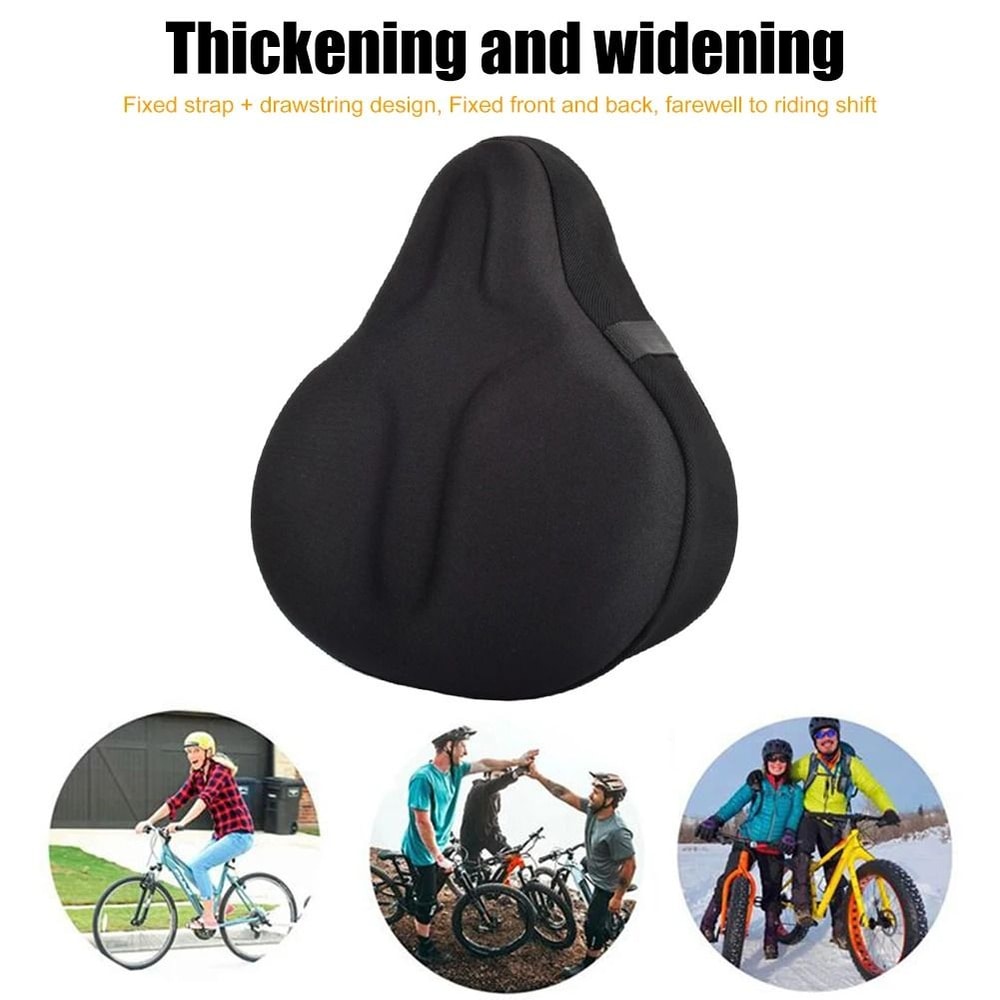 Electric Bicycle Saddle Seat Gel Cushion Soft Thickened Comfortable Breathable 4