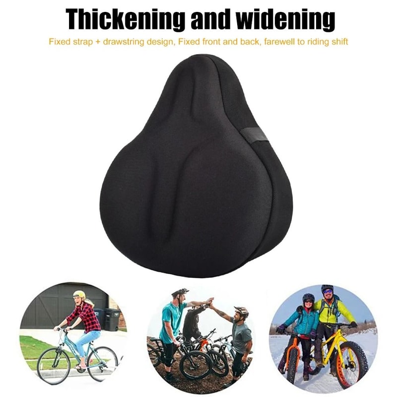 Electric Bicycle Saddle Seat Gel Cushion Soft Thickened Comfortable Breathable 4