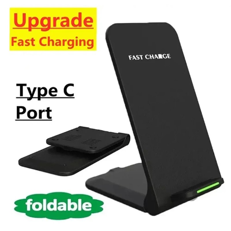 30W Dual Coil Wireless Charger Stand Fast Charging For IPhone And Samsung 0