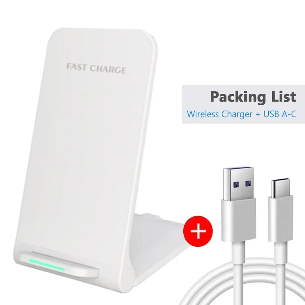 30W Dual Coil Wireless Charger Stand Fast Charging For IPhone And Samsung 8