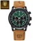 Poedagar Top Brand Men Quartz Watch Waterproof Luminous Chronograph Leather 9