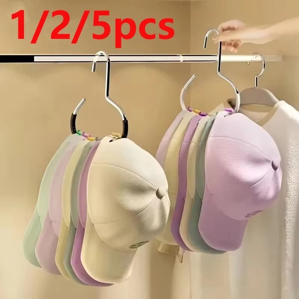 5 Piece Manganese Steel Round Hooks For Hats Ties Scarves And Bags 0