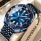 Poedagar Business Men Watch Waterproof Luminous Date Week 12
