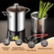 Stainless Steel Deep Frying Pot With Basket And Lid 1