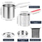 Stainless Steel Deep Frying Pot With Basket And Lid 9