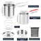 Stainless Steel Deep Frying Pot With Basket And Lid 10