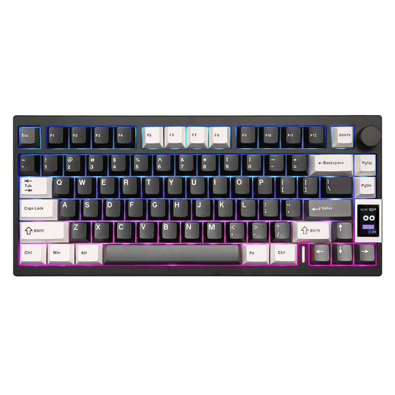 YUNZII AL80 Wireless Mechanical Keyboard Full Aluminum LCD Display 6