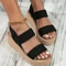 Women Minimalist Wedge Sandals Platform Ankle Strap Slingback 2