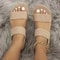 Women Minimalist Wedge Sandals Platform Ankle Strap Slingback 4