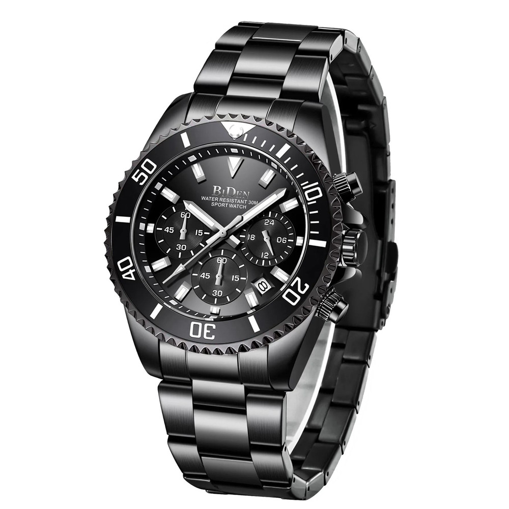 BIDEN Men Sports Chronograph Quartz Watch Waterproof 11