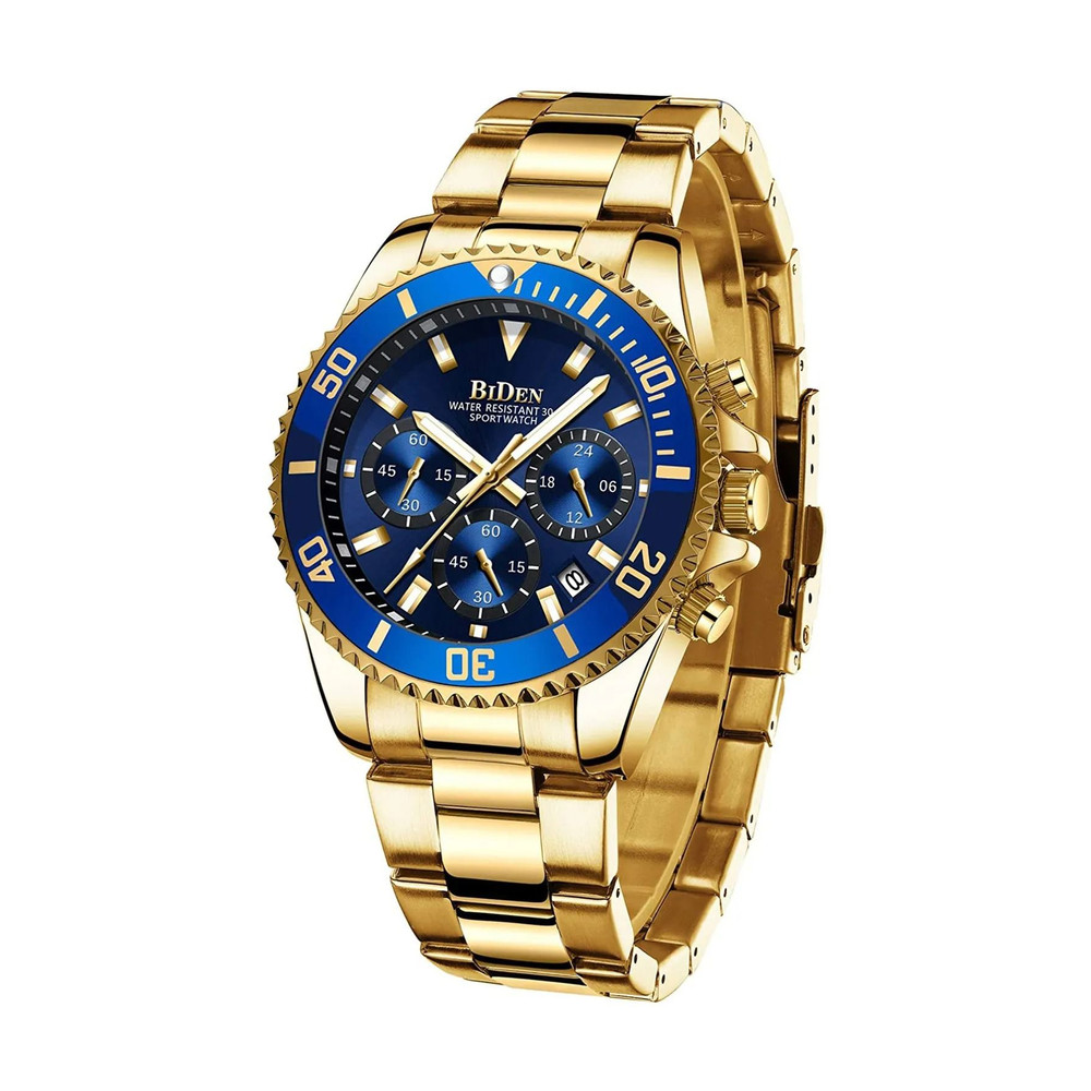 BIDEN Men Sports Chronograph Quartz Watch Waterproof 13