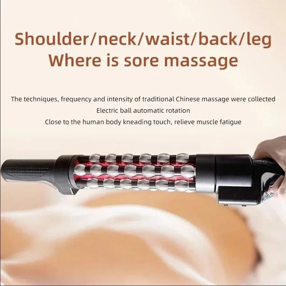 Electric Heating Massage Roller 360 Rotating Red Light Therapy 2