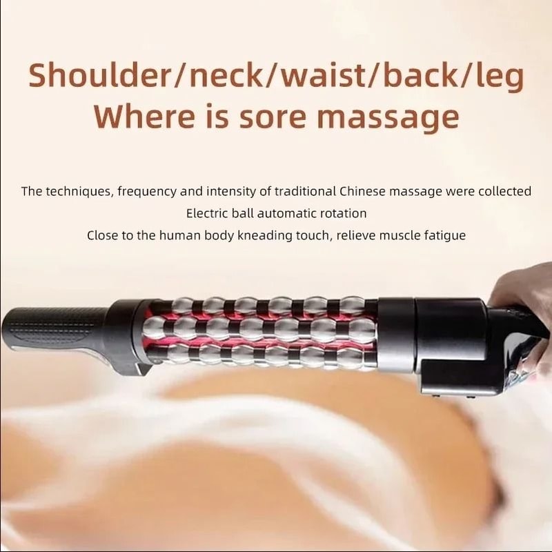 Electric Heating Massage Roller 360 Rotating Red Light Therapy 2