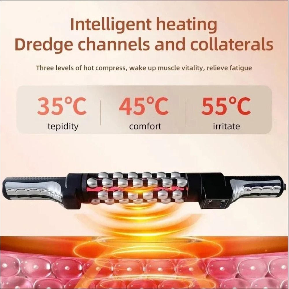 Electric Heating Massage Roller 360 Rotating Red Light Therapy 3