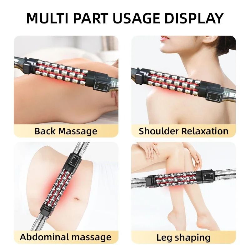 Electric Heating Massage Roller 360 Rotating Red Light Therapy 5