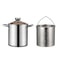 LMETJMA 3L Deep Fryer Pot Stainless Steel With Mesh Basket And Lid 6
