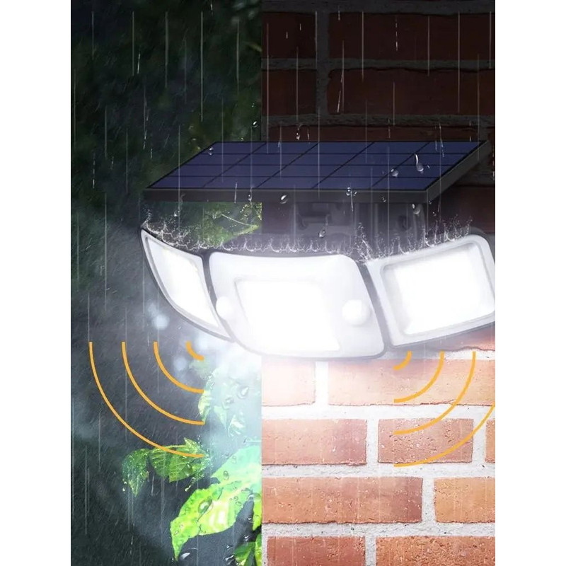 Solar Outdoor Motion Sensor Wall Street Lamp Waterproof 4