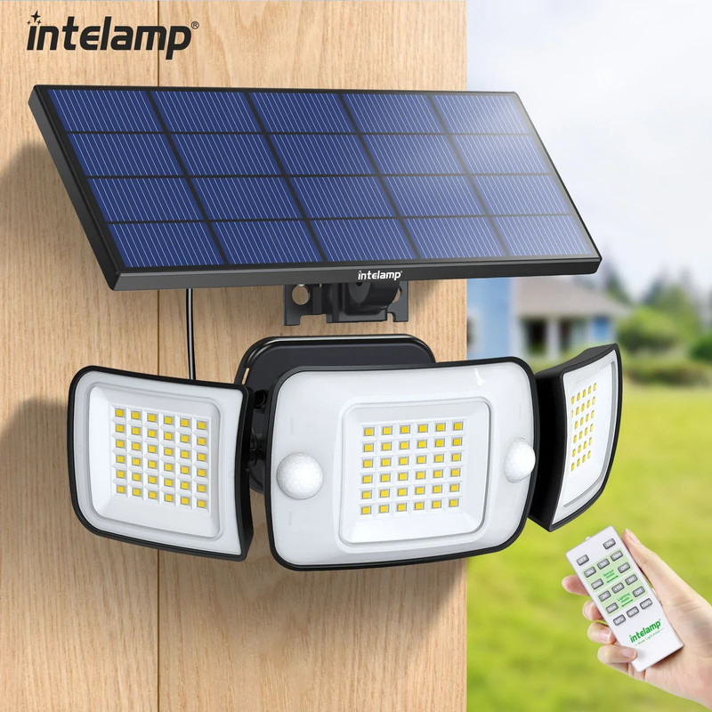 Solar Outdoor Motion Sensor Wall Street Lamp Waterproof 6