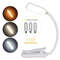 7 LED USB Rechargeable Book Light Warm Cool White 7