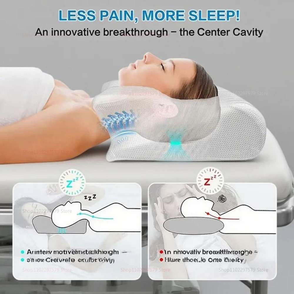 Cervical Support Pillow Memory Foam Neck Relief 5