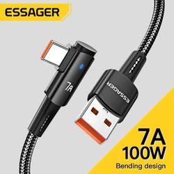 essager 7a usb type c cable 90 degree fast charging
