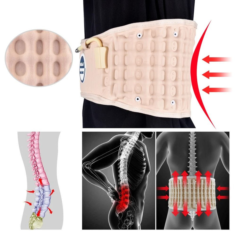 Lumbar Decompression Belt Inflatable Air Traction Back Support 4