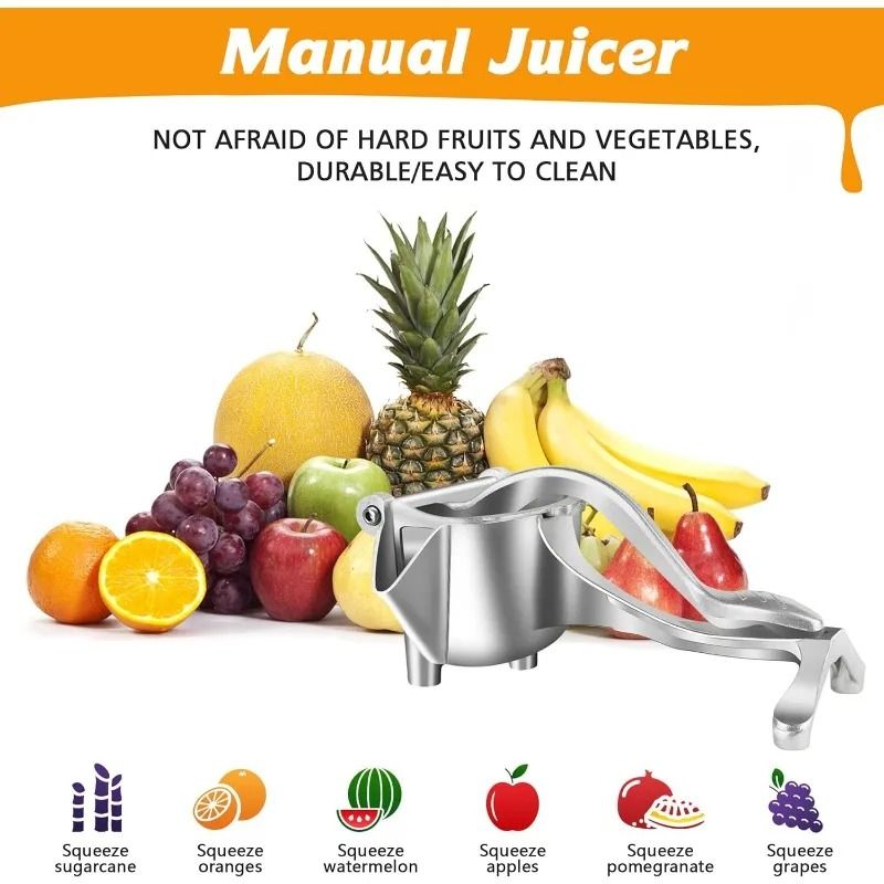 Manual Citrus Juicer Heavy Duty Metal Alloy Squeezer 3