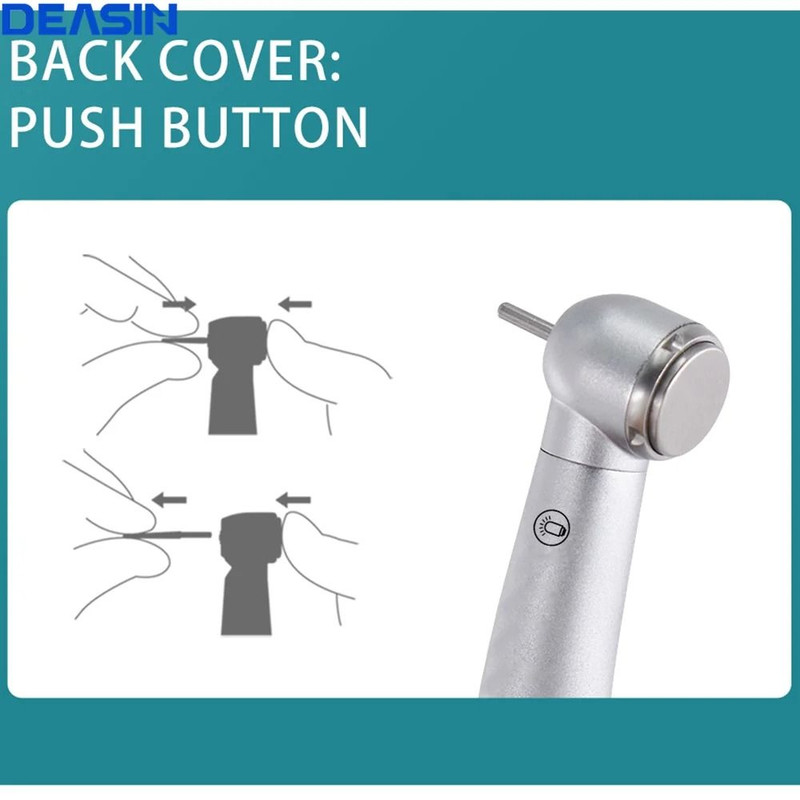 Dentist Fiber Optic LED High Speed Air Turbine Handpiece 3