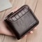 Luxury Leather RFID Mens Zipper Wallet With Coin Pocket 0