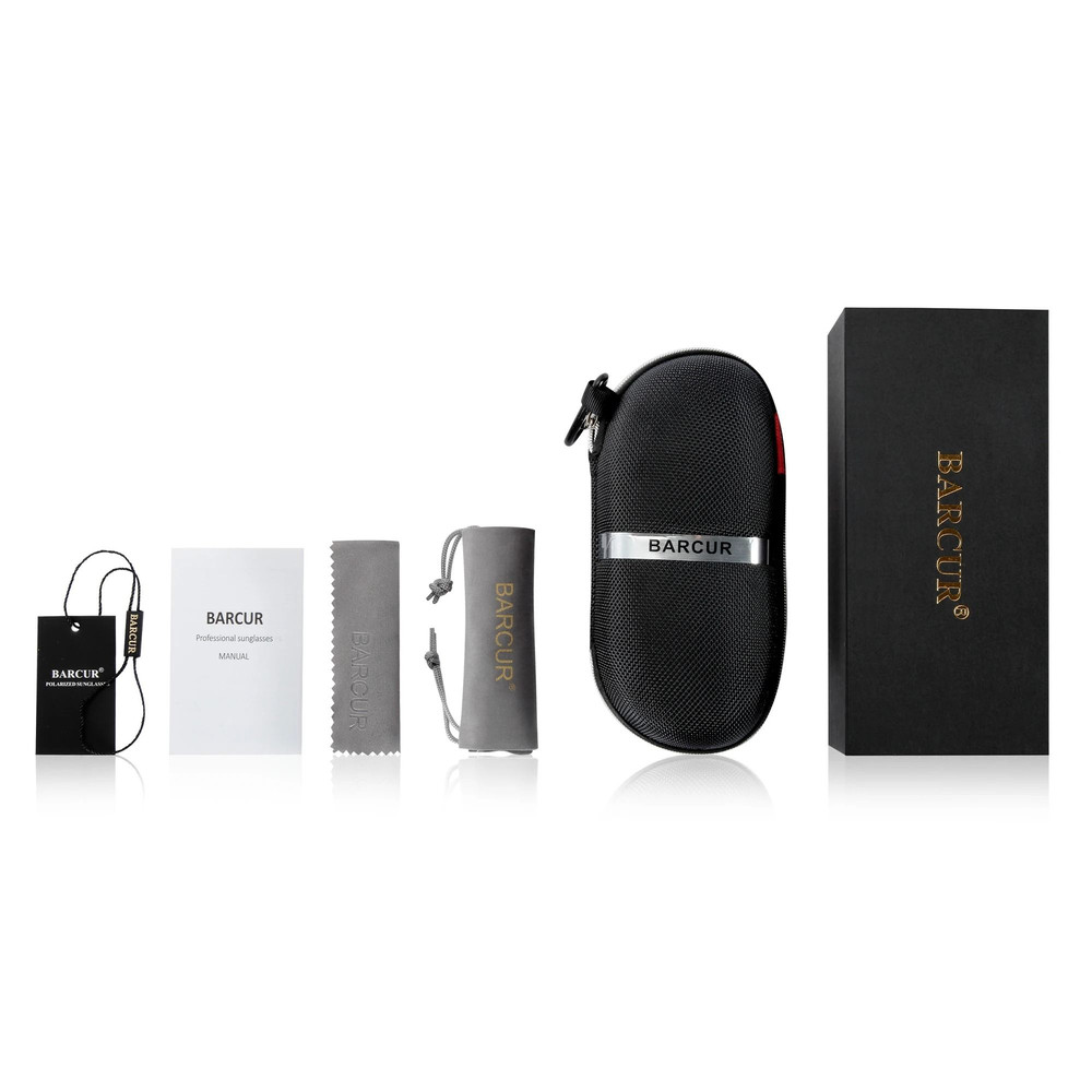 BARCUR Aluminum Vintage Mens Polarized Sunglasses 5
