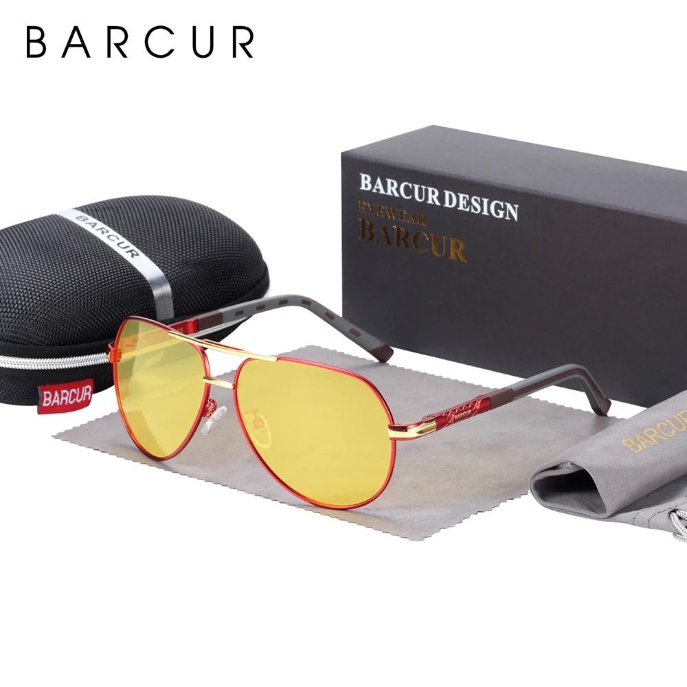 BARCUR Aluminum Vintage Mens Polarized Sunglasses 14