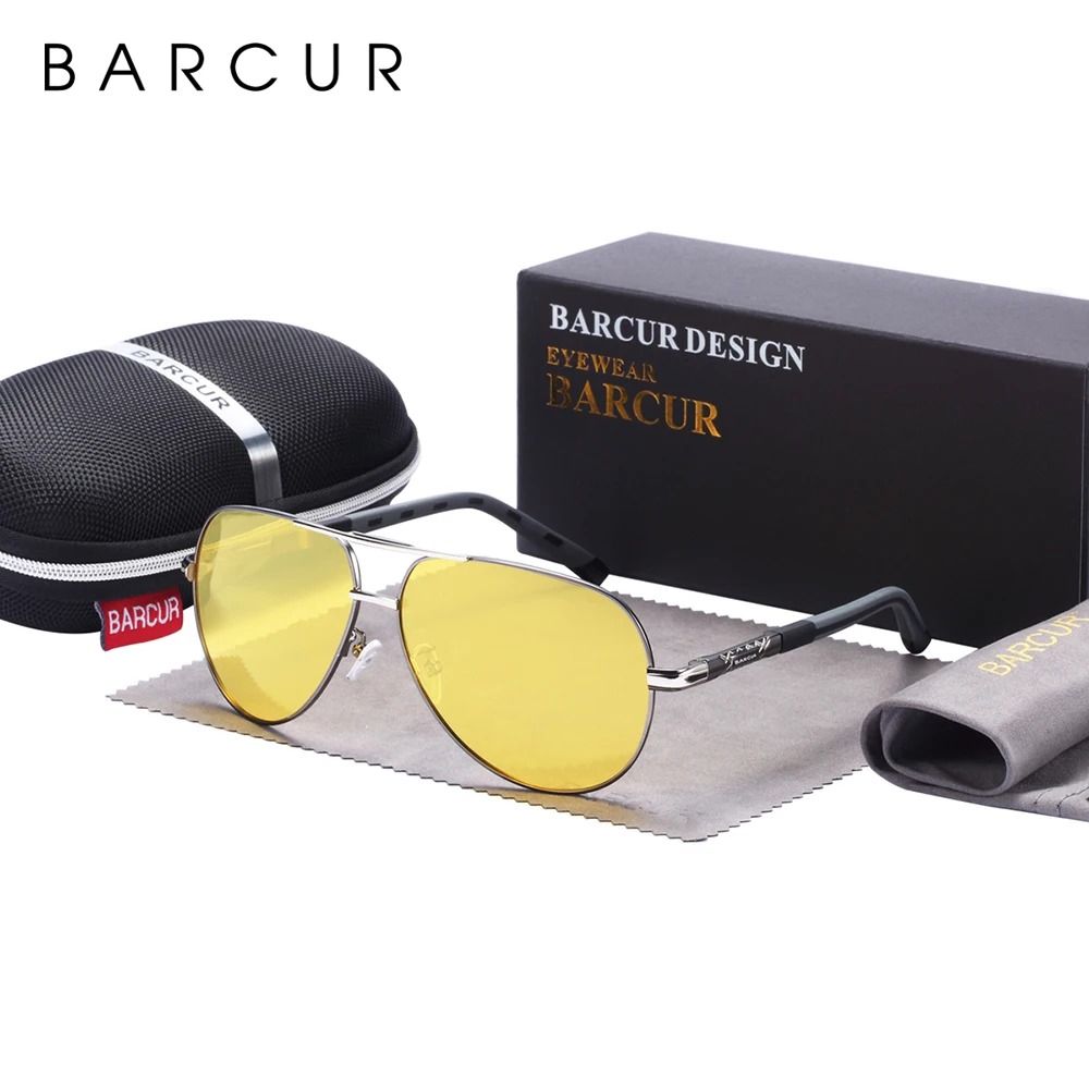 BARCUR Aluminum Vintage Mens Polarized Sunglasses 18