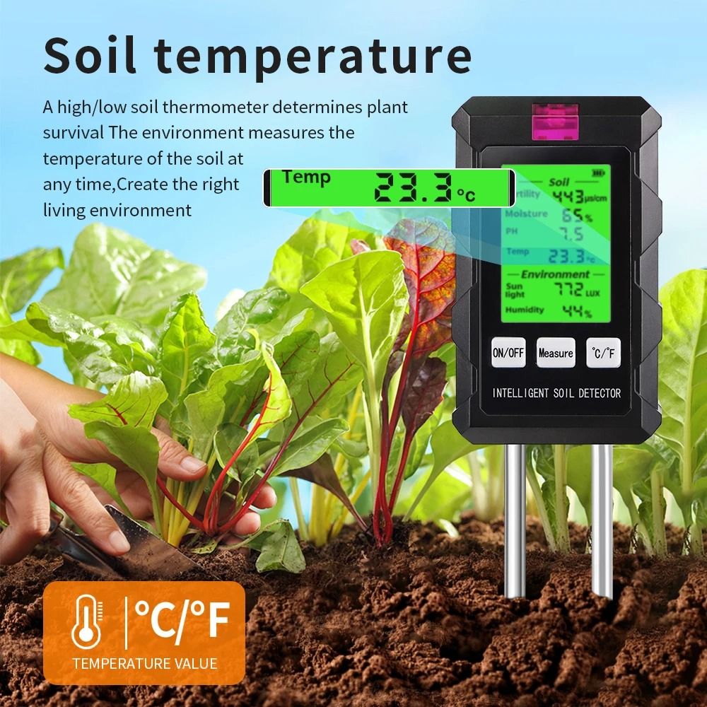 6 In 1 Digital Soil Tester Multifunction Garden Meter 4
