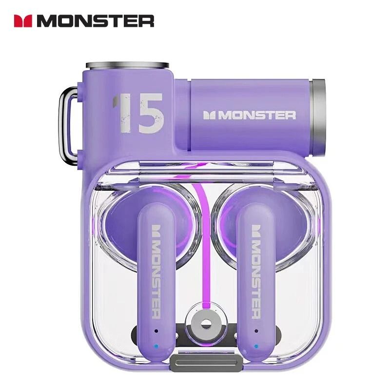 Monster XKT15 Wireless Bluetooth Earbuds With RGB Flip Cover 7