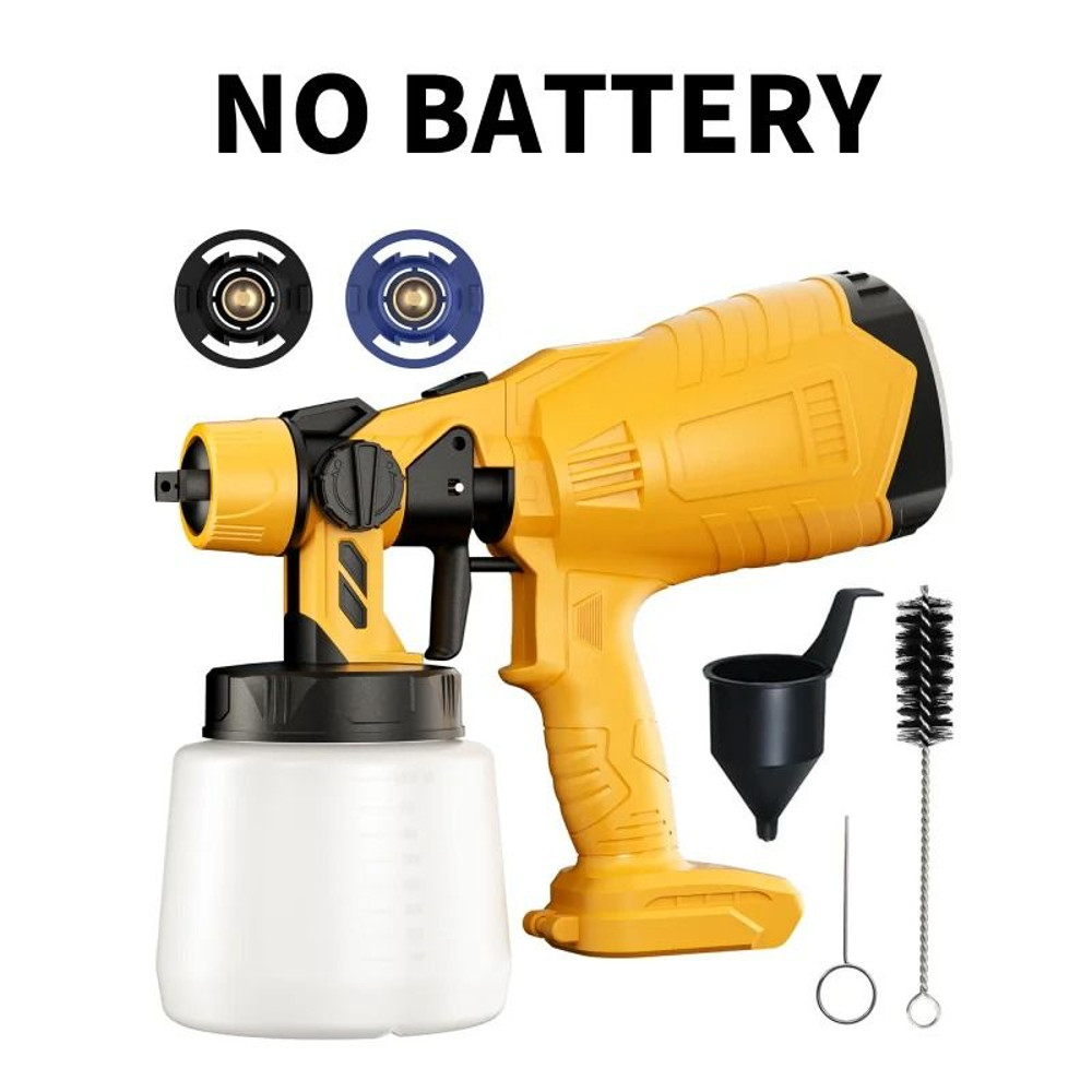 Cordless Paint Sprayer For Dewalt 18V 20V Battery 800ML 6