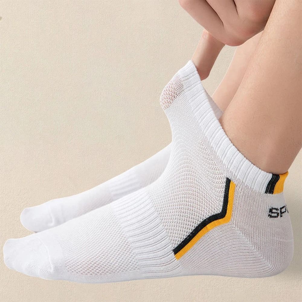 Mens Breathable Ankle Socks 5 Pair Set 3