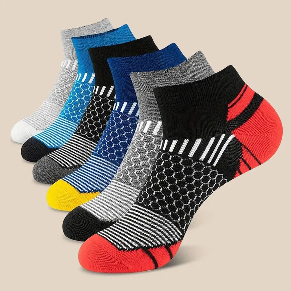 Mens Breathable Ankle Socks 5 Pair Set 9