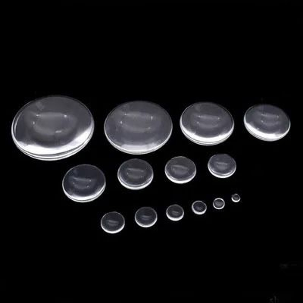 Aclovex Round Flat Back Glass Cabochon For DIY Jewelry 2