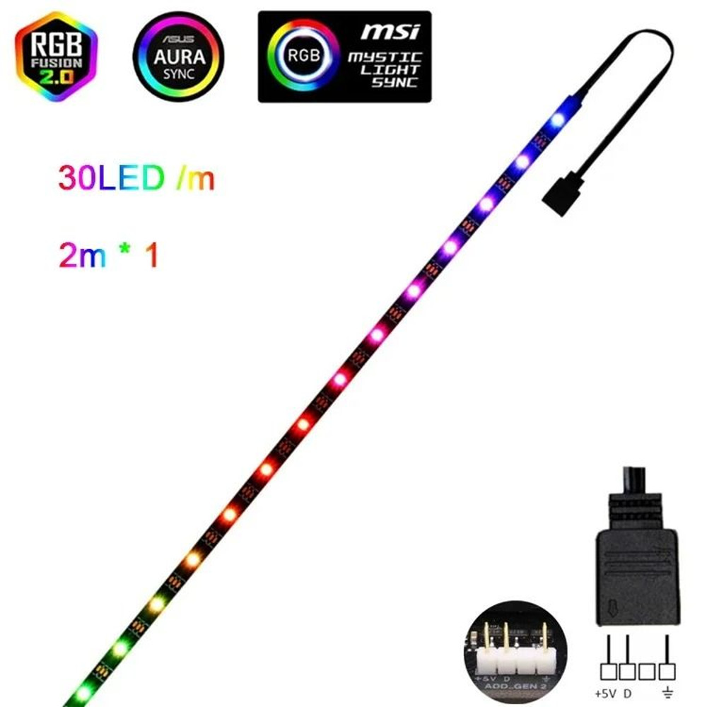 Addressable Rainbow WS2812B LED Strip Light 5V 11
