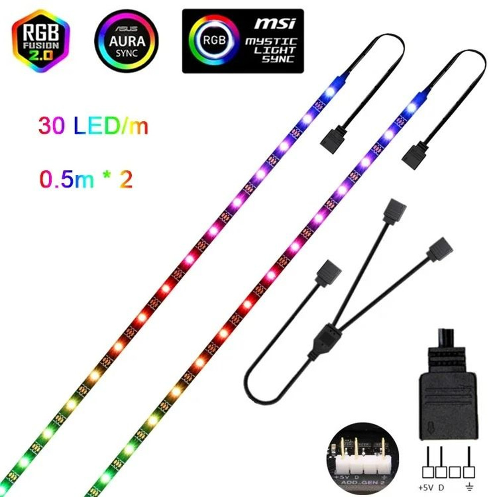 Addressable Rainbow WS2812B LED Strip Light 5V 13
