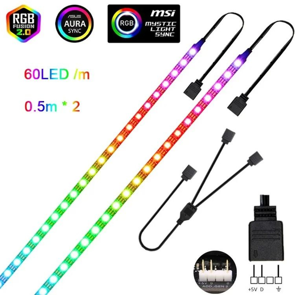 Addressable Rainbow WS2812B LED Strip Light 5V 14