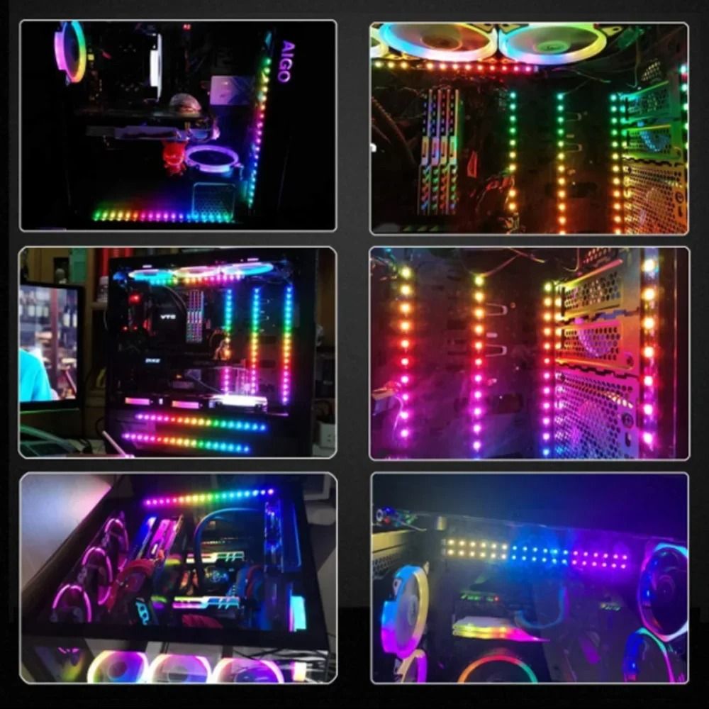 Addressable Rainbow WS2812B LED Strip Light 5V 5