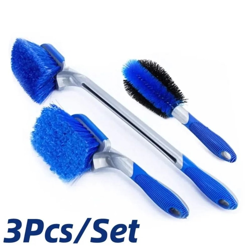 Car Wash Wheel Hub Tire Brush Combo Tool 0