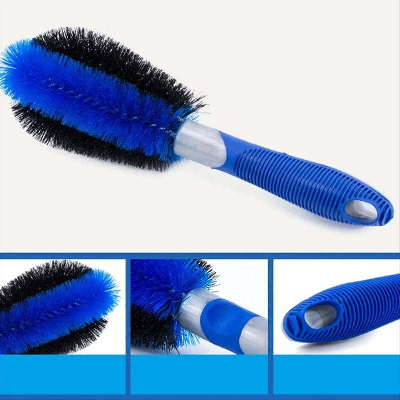 Car Wash Wheel Hub Tire Brush Combo Tool 1