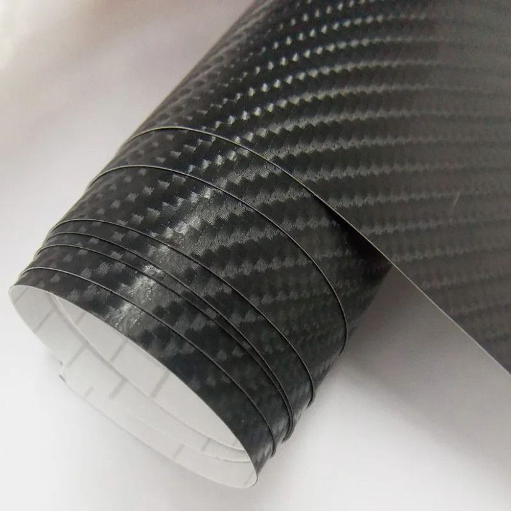 Black Matte Carbon Fiber Vinyl Film Wrap 9