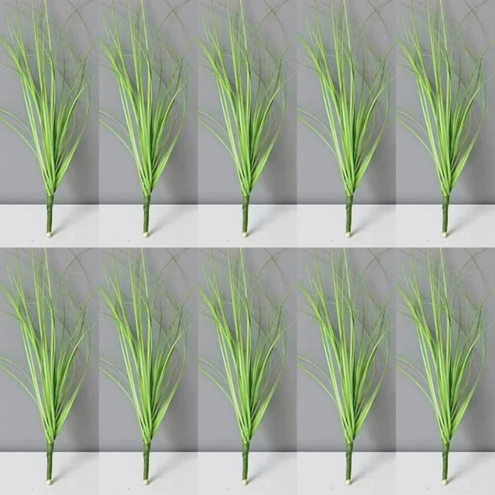 Artificial Grass Bush Decorative Green Plants For Home Decoration 19