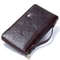Genuine Leather Men Clutch Wallet Long Zipper Travel Purse 1